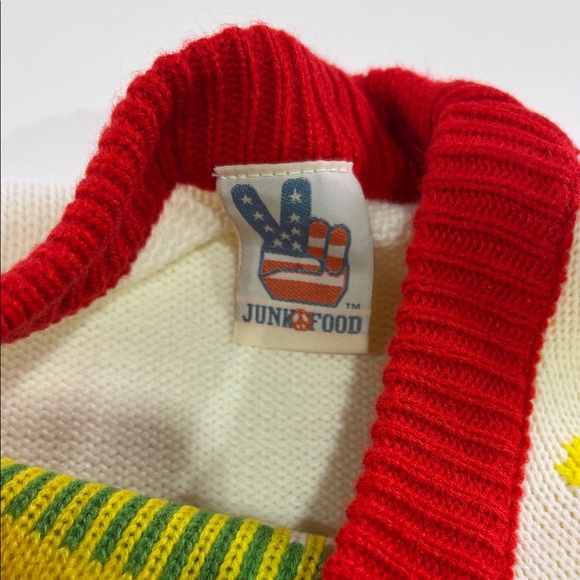 Junk Food Festive Grinch Christmas Sweater - Picture 7 of 11